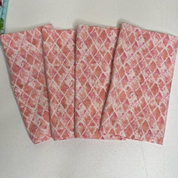 Handmade Flamingo Placemats Napkins Set 4 Aqua Blue Pink Novelty Fun Dining - Picture 4 of 9